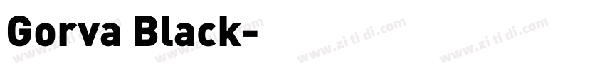 Gorva Black字体转换
